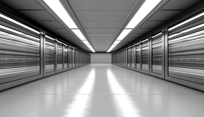 Naklejka premium Industrial cold storage facility