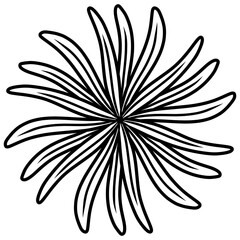 floral nature icon ornament