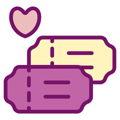 Ticket Flat Icon