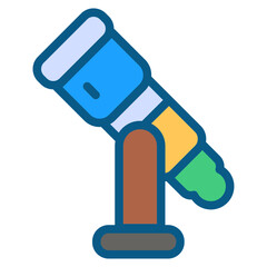Telescope Flat Icon