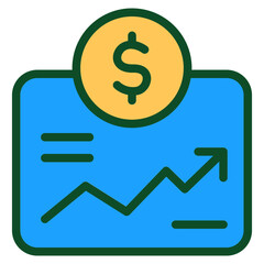 Finance development Flat Icon