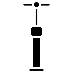 Air pump glyph icon