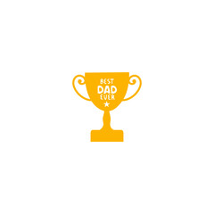 Happy father’s day trophy cup