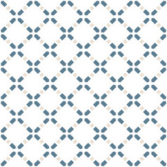 Seamless geometric pattern with modern plaid