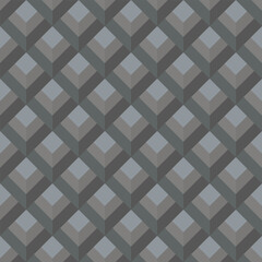 Vector seamless pattern with geometric element in monochrome color