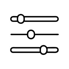 horizontal control slider bar icon design