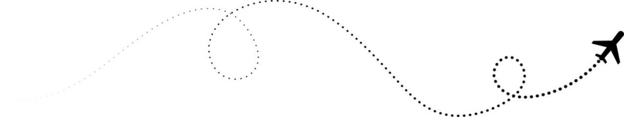 Airplane routes line