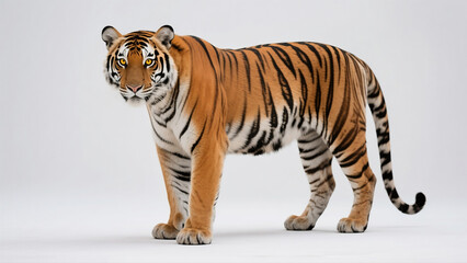 Fototapeta premium Bengal tiger Isolated on white background