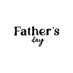 Happy father's day typography design
