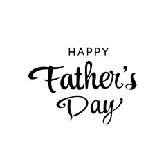 Happy father's day typography design