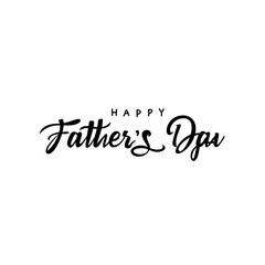 Happy father's day typography design