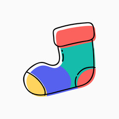 Colorful Cartoon Stocking