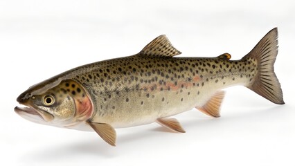 Fototapeta premium blotched chub fish isolated on white background