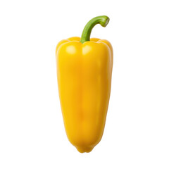 yellow pepper isolated on transparent background, PNG,vegetable PNG, isolated pepper, transparent background, fresh pepper, sweet pepper, yellow vegetable 