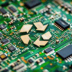 Circular Economy for Electronic Device Manufacturing - Applying circular economy principles in electronic device manufacturing to minimize e-waste and promote recycling.