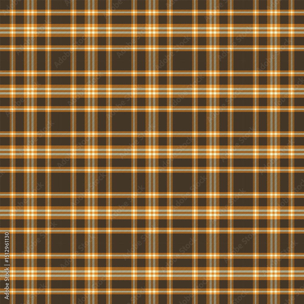 Wall mural plaid with twill weave repeat pattern.autumn tartan check seamless pattern.vector illustration geome