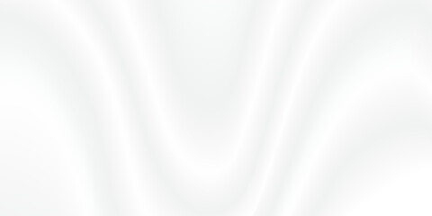 Blank white background with soft gradient texture. Smooth elegant white silk vector or satin luxury cloth texture background. White gray satin texture that is white silver fabric silk background.