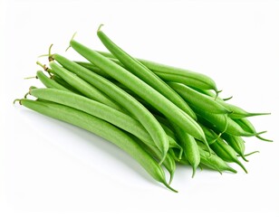 Obraz premium ardlong bean vegetable isolated on white background