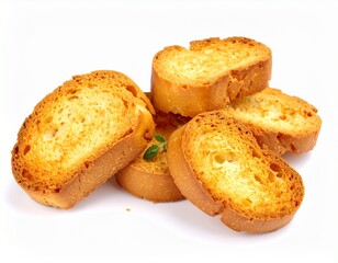 Obraz premium Cake rusks isolated on white background 