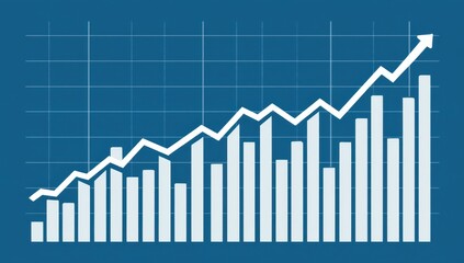 Graph showing upward trend