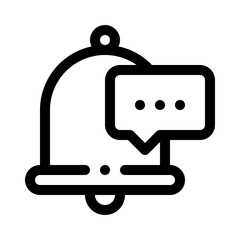 Review Notification Bell line icon