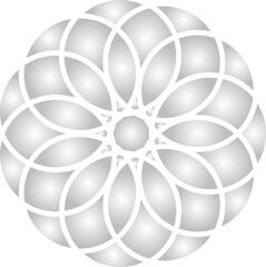 Circle diagram overlapping for banners, placards, posters, flyers