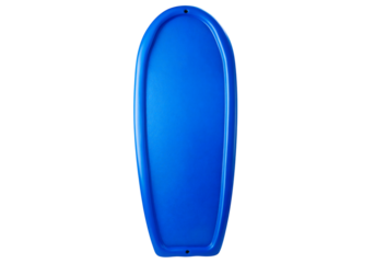 Blue plastic bodyboard for surfing and water sports fun