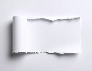 White note page isolated on white background 