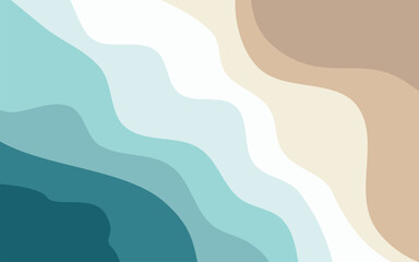 background illustration of foreshore vector style