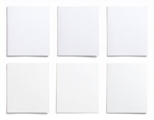 Fototapeta premium Paper texture front view isolated on white background