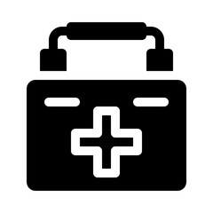 Obraz premium First aid kit glyph icon