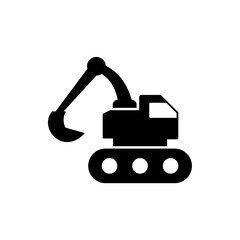 excavator icon, modern vector isolated on white background.