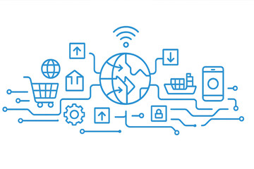Smart Trade Technology Concept for Digital Commerce Innovation