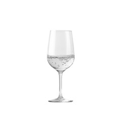 Sparkling Water in a Wine Glass