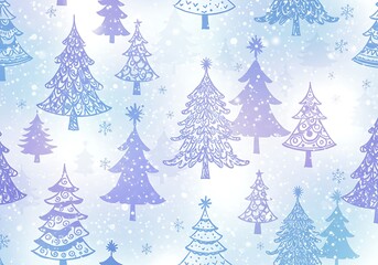 Fototapeta premium Winter's Whisper: Frost-Kissed Pines