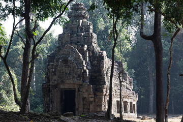 密林に佇むアンコールの古代建築