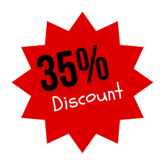 35% discount vector illustration commercial	