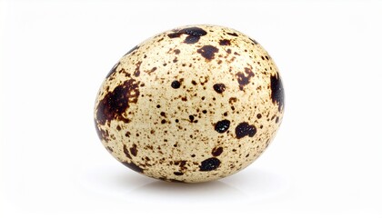 Quail egg isolated on white background