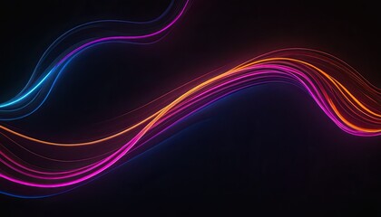 Fototapeta premium Realistic neon lights background 4