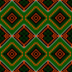 Ethnic Geometric Seamless Pattern - African Oriental Style