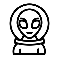 alien Line Icon
