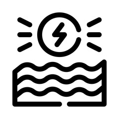Wave Energy line icon
