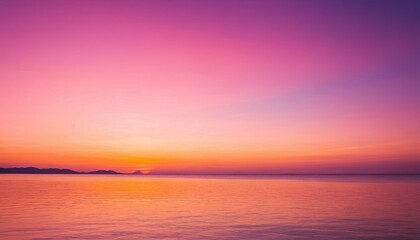Naklejka premium Scenic view of sea against romantic sky at sunset 4