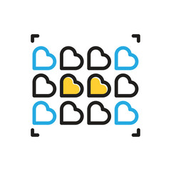 Multi color icon for minority