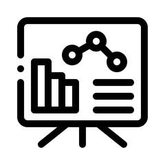 Presentation Board line icon