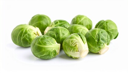 Fototapeta premium Brussels sprouts isolated on white background