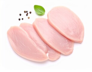 Turkey steak isolated on white background