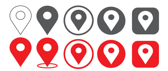Location icon vector for maps, GPS, and navigation apps. Perfect for UI, mobile, and digital design.