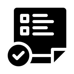 Checklist glyph icon
