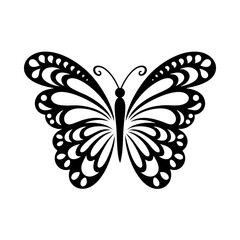 Download beautiful butterfly vector design for free intricate wings insect pattern illustration silhouette art